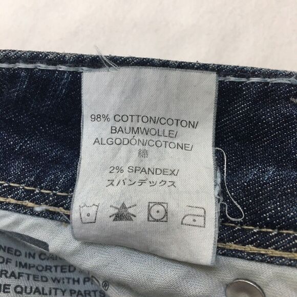 SILVER Suki Jeans Women 36x30 Straight Medium Wash Distressed Stretch Denim Blue - Picture 12 of 16